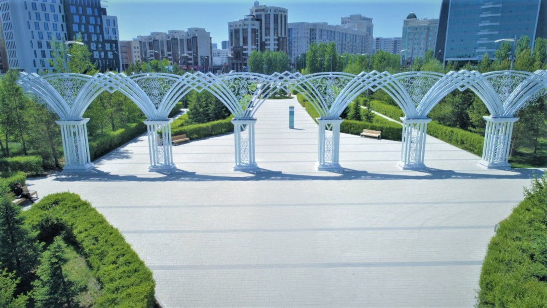 Реконструкция столичного парка вдоль реки Есиль: что поменялось - Sputnik Казахстан, 1920, 24.05.2021