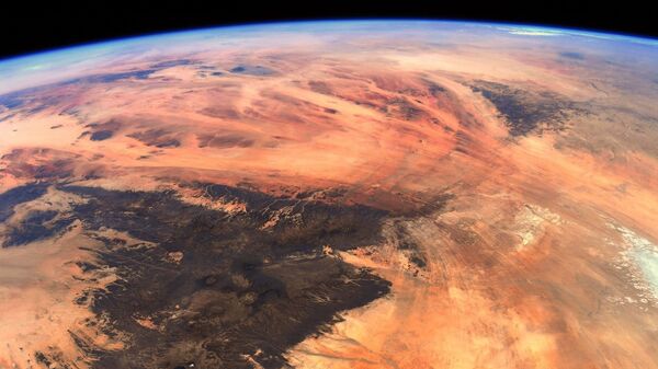 Вид из космоса на геологическое образование «Око Сахары», расположенное в Западной Африке - Sputnik Казахстан