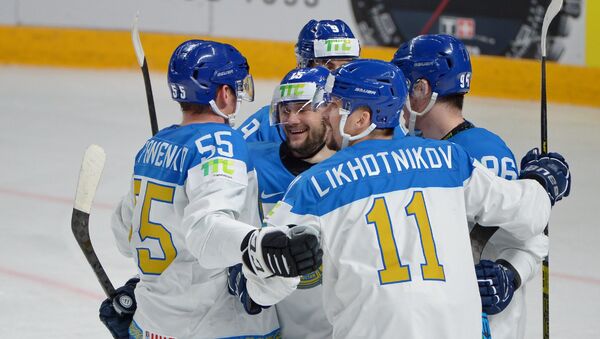 Казахстанская сборная по хоккею разгромила Италию на чемпионате мира со счетом 11:3 - Sputnik Казахстан