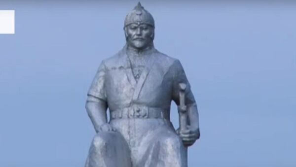 Памятник Кенесары хану в селе Мерке - Sputnik Казахстан