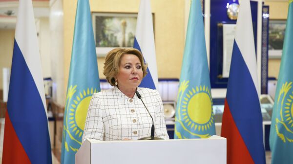 Председатель Совета Федерации Валентина Матвиенко во время официального визита в Казахстан - Sputnik Казахстан