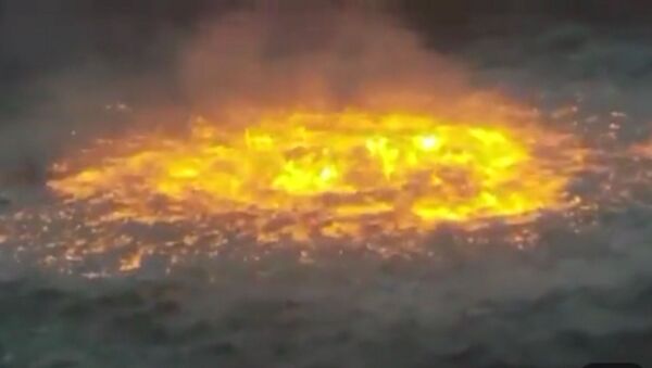 Пожар в Мексиканском заливе - Sputnik Казахстан