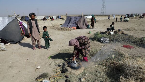 Палаточный лагерь афганских беженцев  - Sputnik Қазақстан