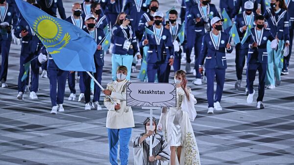Сборная Казахстана на Олимпийском стадионе в Токио - Sputnik Казахстан