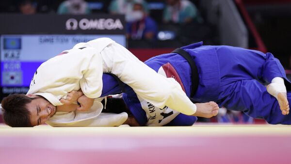Елдос Сметов в четвертьфинале Олимпиады в Токио - Sputnik Казахстан