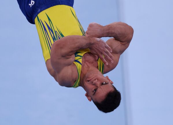 Айо Соуза из Бразилии выполняет опорный прыжок - Sputnik Казахстан