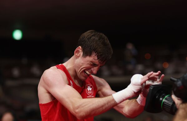 Ирландский боксер Aidan Walsh на Олимпиаде-2020 в Токио  - Sputnik Казахстан