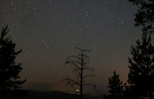 Ранний метеорный поток Персеиды, наблюдаемый над горой Твртковац, Босния и Герцеговина - Sputnik Казахстан