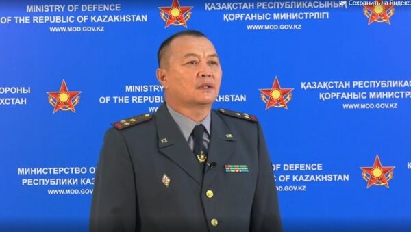 Начальник управления департамента стратегического планирования Генштаба Вооруженных сил Казахстана полковник Даурен Абдуллин - Sputnik Казахстан