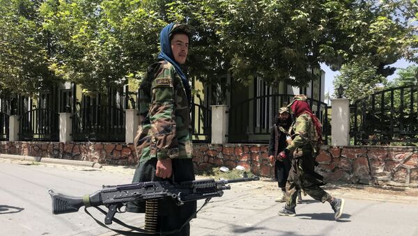Боевики Талибана* в Кабуле - Sputnik Казахстан