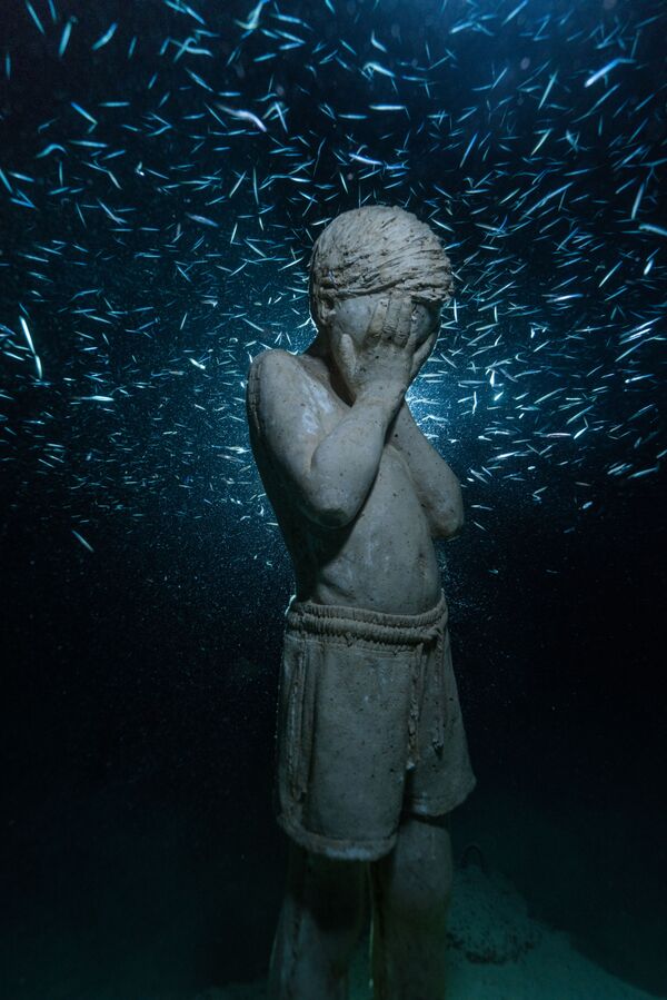 Объект музея подводной скульптуры Musan у пляжа Пернера в Айя-Напе, Кипр - Sputnik Казахстан