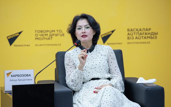 Президент Центра международных программ Айнур Карбозова - Sputnik Казахстан