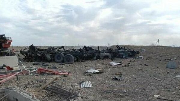Последствия взрывов на территории воинской части, в которой произошло ЧП - Sputnik Қазақстан