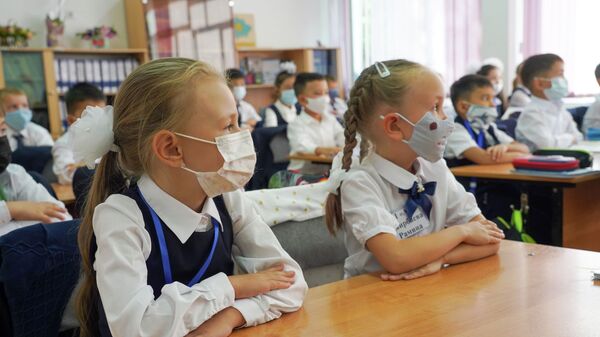 На уроках все ученики обязательно должны сидеть в масках - Sputnik Казахстан