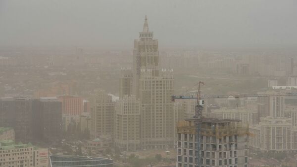 Пыльная буря в столице - Sputnik Казахстан