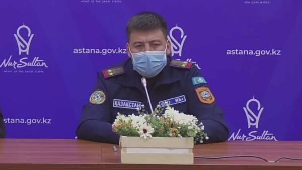 Начальник управления государственного пожарного контроля ДЧС Нур-Султана Еркин Отаргалымулы - Sputnik Казахстан