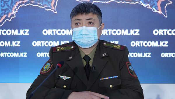 Начальник управления комитета противопожарной службы МЧС Ерлан Турегелдиев - Sputnik Казахстан