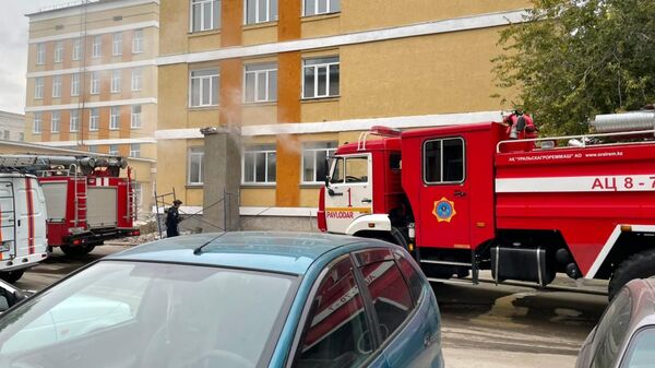 В школе Павлодара произошел пожар - Sputnik Казахстан
