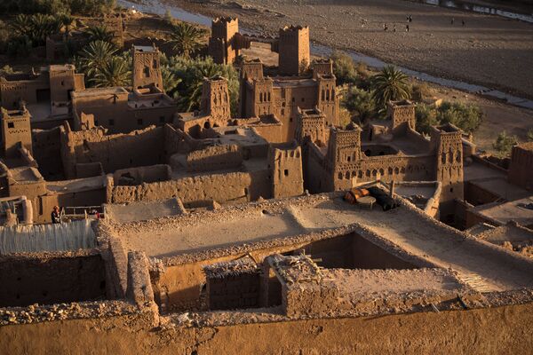 Вид на древнюю крепость Айт-Бен-Хадд, Марокко  - Sputnik Казахстан