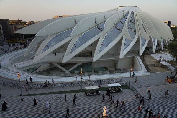 Павильон Объединенных Арабских Эмиратов на Всемирной выставке Expo-2020 в Дубае, ОАЭ - Sputnik Казахстан