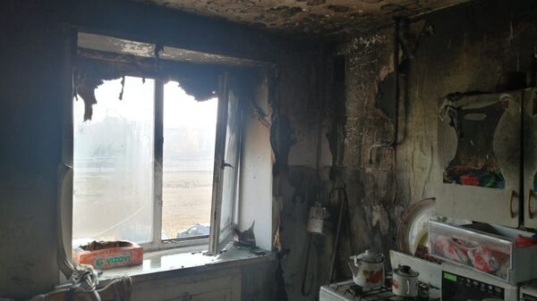 Пожар из-за воспламенения газо-воздушной смеси в газплите произошел в Петропавловске - Sputnik Казахстан