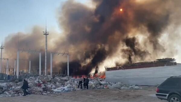 Пожар на свалке в Актау - Sputnik Қазақстан