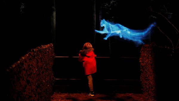 Ребенок в «Запретном лесу Гарри Поттера» в Арли-холле, Великобритания - Sputnik Казахстан