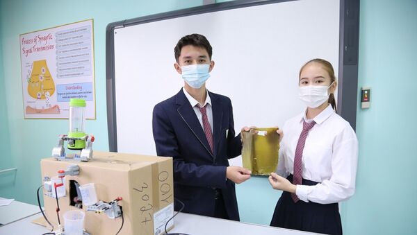 Школьники из Актау изготовили биопластик из сорняков - Sputnik Казахстан