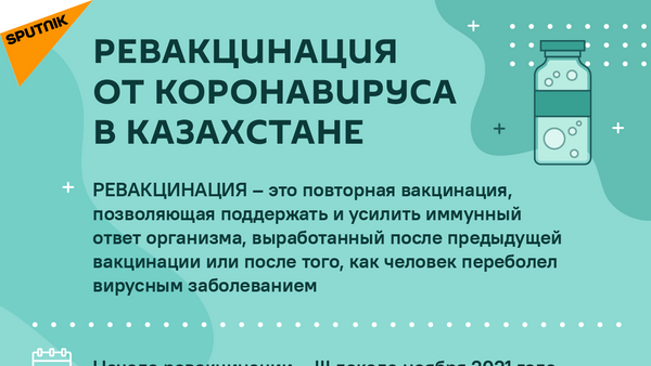 Ревакцинация от коронавируса в Казахстане  - Sputnik Казахстан