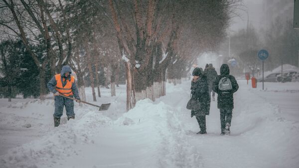 Снежный коллапс в Нур-Султане  - Sputnik Казахстан