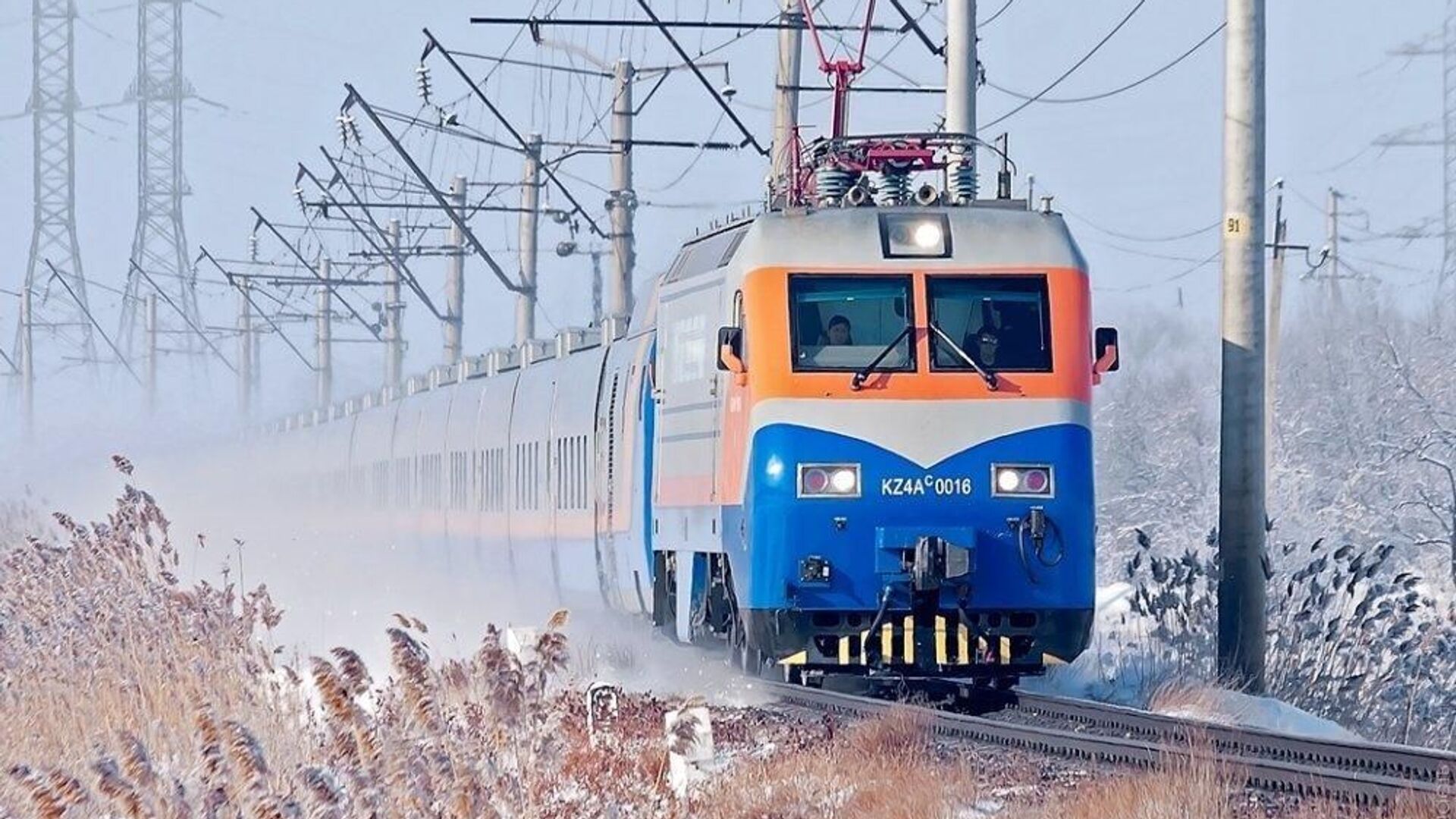 Поезд зимой - Sputnik Казахстан, 1920, 10.01.2022