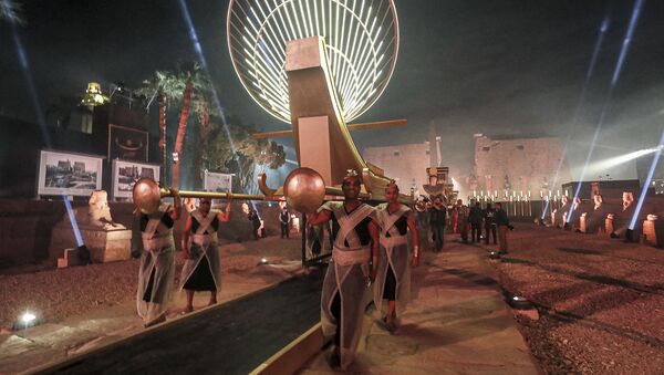 Церемония открытия древней Аллеи сфинксов в Луксоре, Египет - Sputnik Казахстан