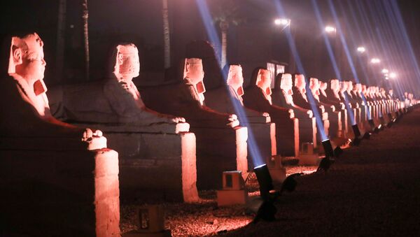Церемония открытия древней Аллеи сфинксов в Луксоре, Египет - Sputnik Қазақстан