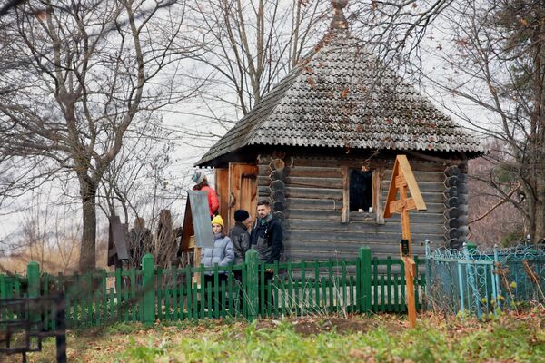 Часовня на кладбище в деревне Бёхово Заокского района Тульской области.  - Sputnik Казахстан