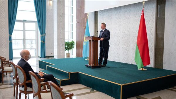 Как Казахстан и Беларусь укрепляют торгово-экономические отношения – комментарий посла - видео - Sputnik Казахстан