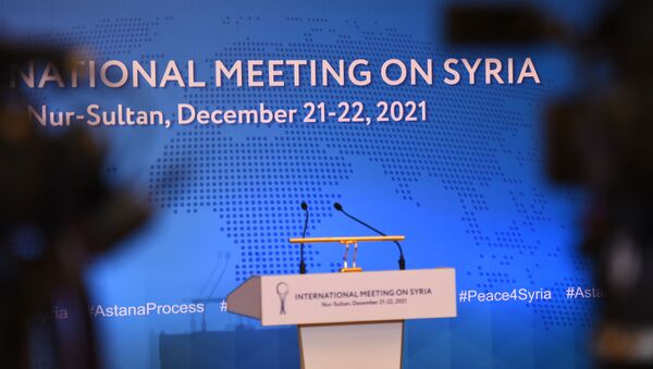 Выступление участников после сирийских переговоров в Нур-Султане - Sputnik Қазақстан
