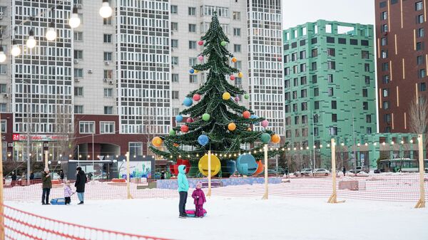 Новогоднее оформление столицы-2022 - Sputnik Казахстан