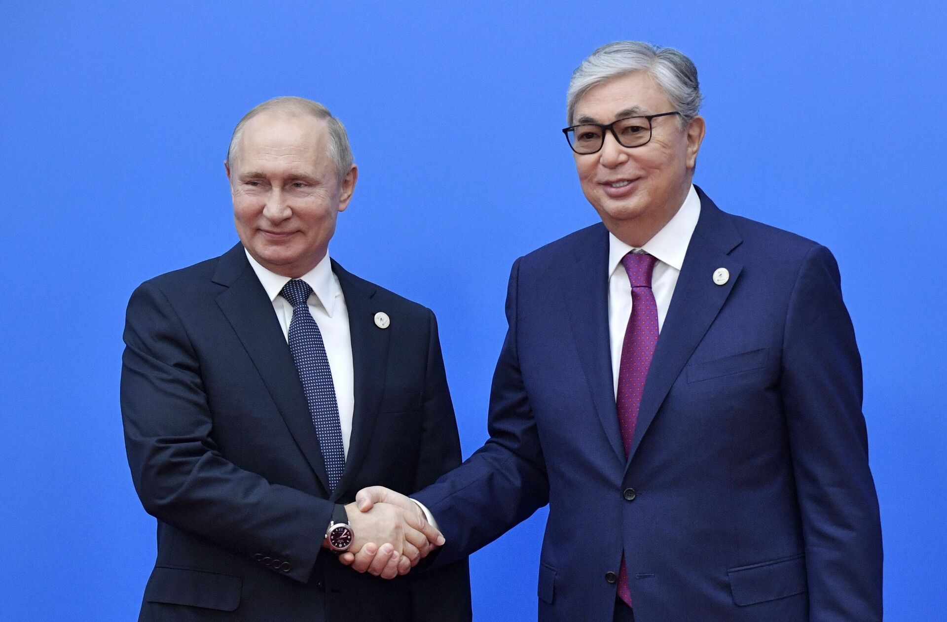 Касым-Жомарт Токаев и Владимир Путин - Sputnik Казахстан, 1920, 22.10.2022