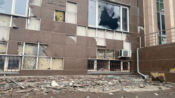 В Алматы произошло возгорание в здании Ауэзовского районного филиала партии Nur Otan - Sputnik Казахстан