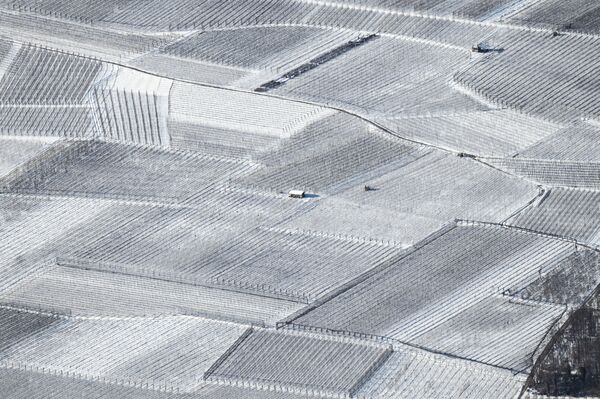 Покрытые снегом поля в альпийском итальянском районе Пиццо-ди-Левико.  - Sputnik Казахстан