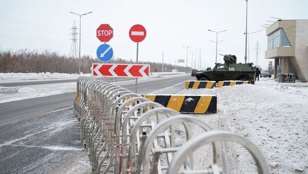 Блокпост на въезде в Нур-Султан  - Sputnik Казахстан