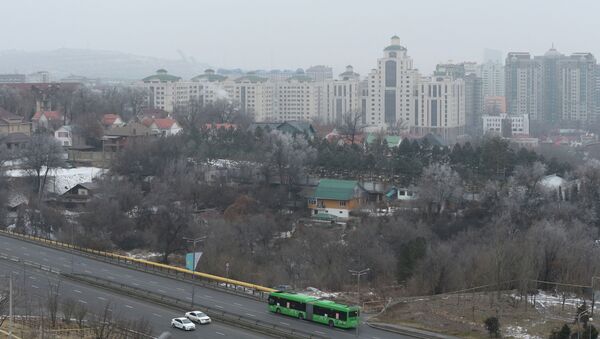 Общий вид показывает город Алматы , Казахстан, январь 2022 года - Sputnik Казахстан