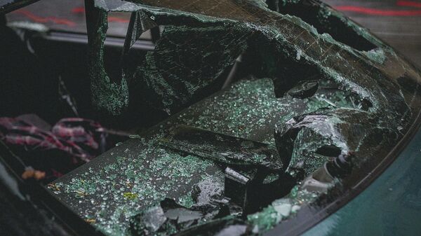 Разбитый автомобиль, авария, иллюстративное фото - Sputnik Казахстан