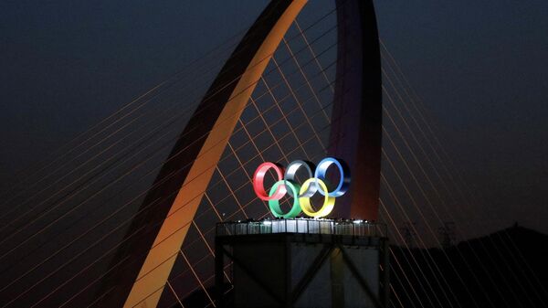 Олимпийские кольца в Пекине  - Sputnik Қазақстан