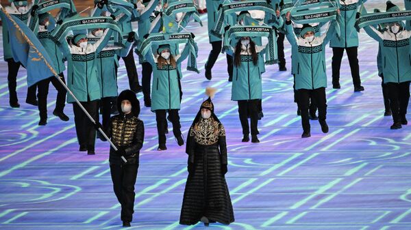Казахстанская сборная на Олимпиаде в Пекине  - Sputnik Казахстан