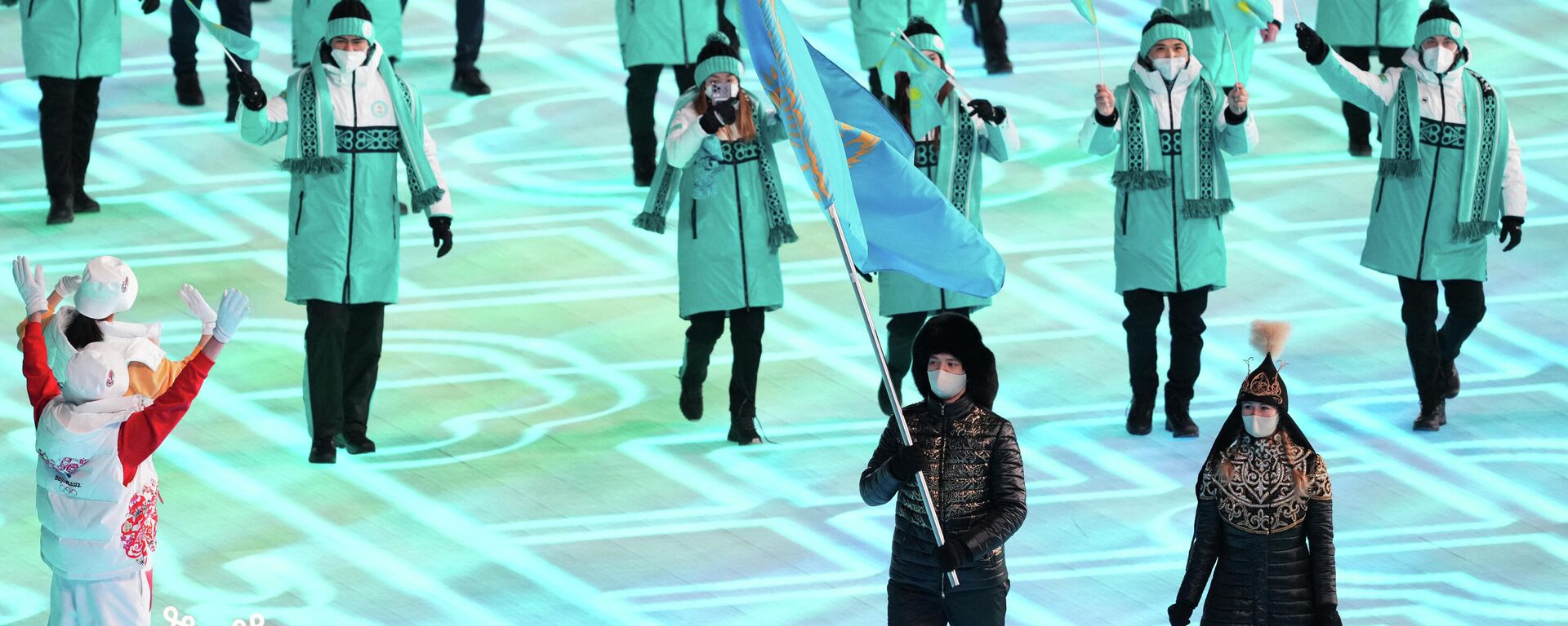 Сборная Казахстана на открытии Олимпиады в Пекине  - Sputnik Казахстан, 1920, 23.02.2022