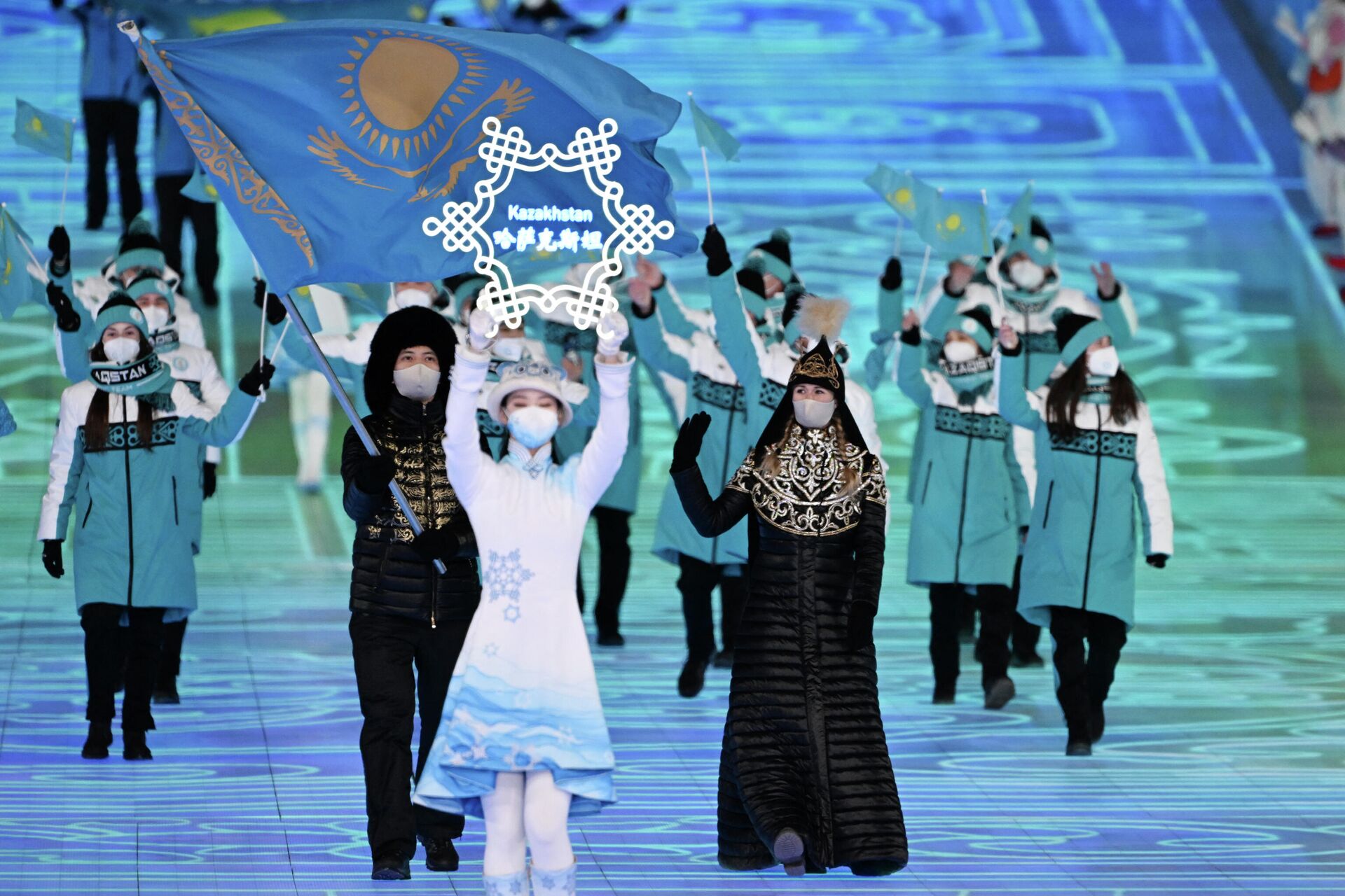 Сборная Казахстана на открытии Олимпиады в Пекине  - Sputnik Казахстан, 1920, 23.02.2022