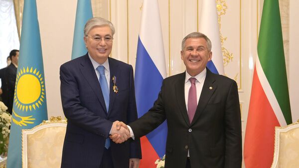 Президенты Казахстана Касым-Жомарт Токаев и Татарстана Рустам Минниханов - Sputnik Казахстан