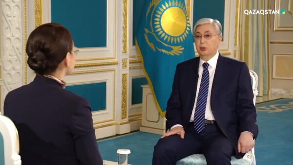 Касым-Жомарт Токаев дал интервью одному из казахстанских телеканалов - Sputnik Казахстан