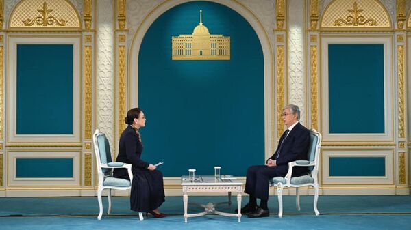 Касым-Жомарт Токаев дал интервью одному из казахстанских телеканалов - Sputnik Казахстан